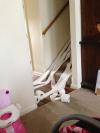 toilet paper rolls, stairs, children