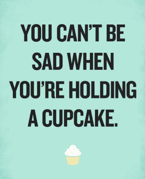sad, cupcake