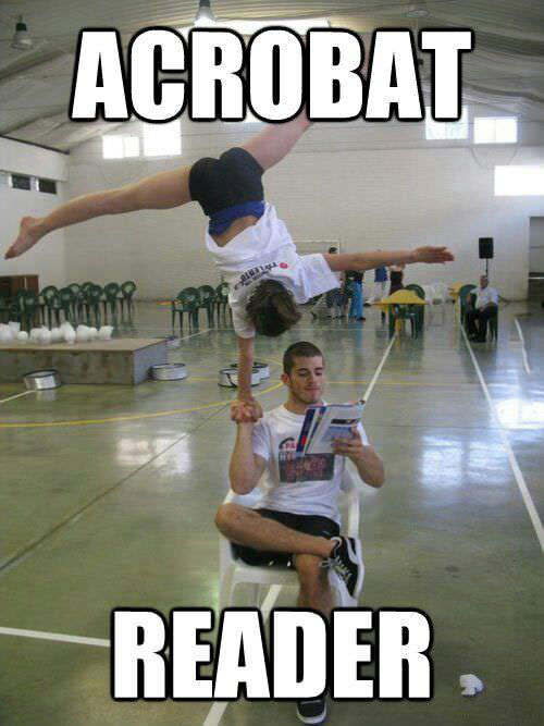 adobe, acrobat reader, talent, literal