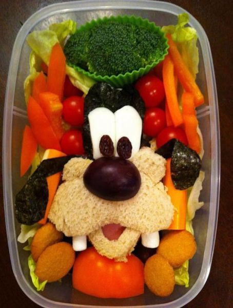 disney's goofy by vegetable placement art, win