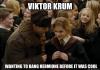 viktor krum, hermione, meme, before it was cool