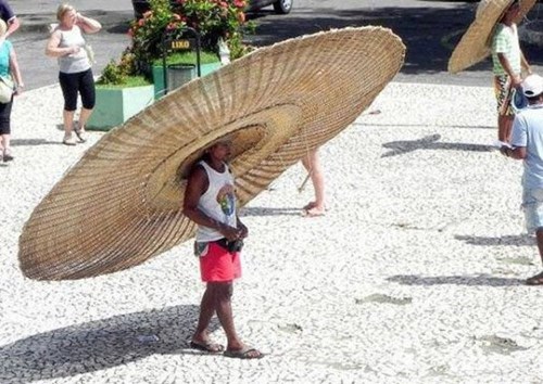 sombrero, huge hat, kid, wtf