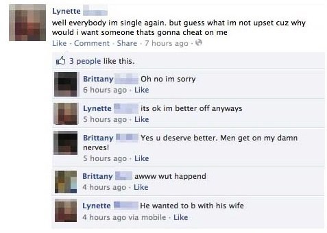 facebook, relationship, wife, wtf, fail, comments