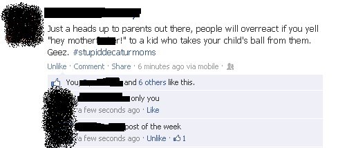 facebook, parenting advice, potty mouth