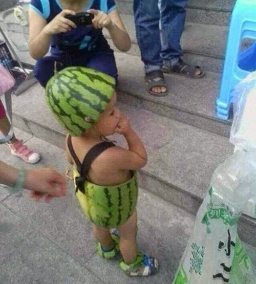 watermelon toddler, costume, cute