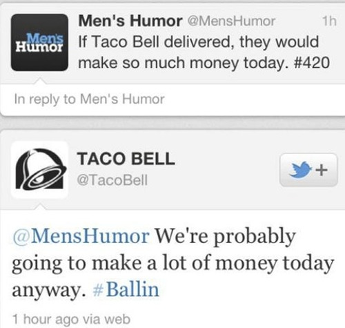 twitter, taco bell, delivery, making money