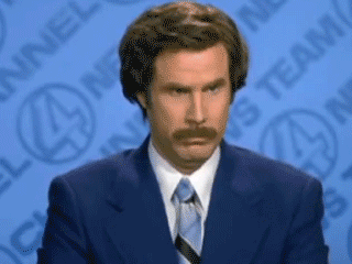 will ferrell, anchorman, i don't believe you, gif