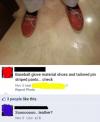 leather shoes, facebook, comment, baseball glove material