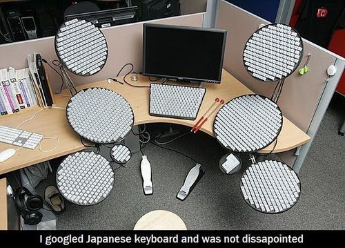 japanese keyboard, computer workstation