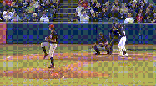 gif, baseball, pitch, bat, catch, almost hit