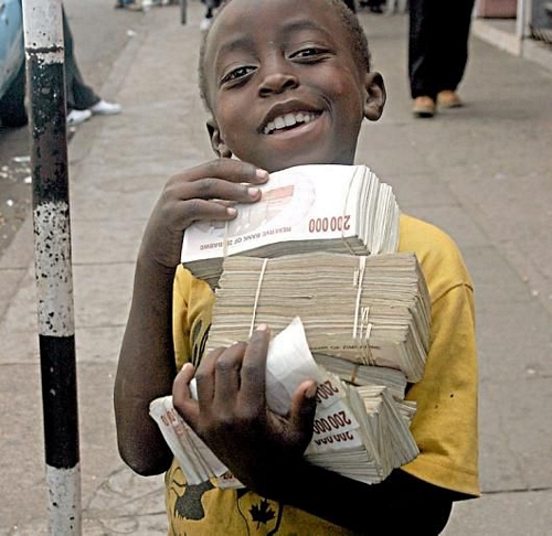 little black kid, tons of money