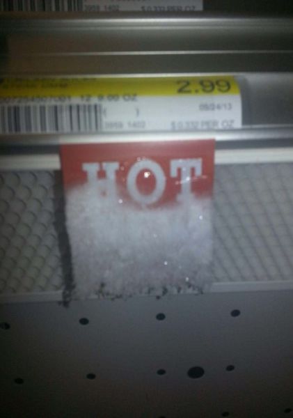 hot, ice, contradictory, label