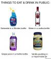 things to eat and drink in public, troll, lol, windex, vodka, mayonnaise 