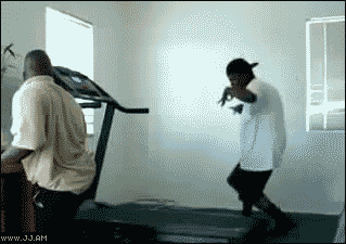 gif, treadmill, fail, dance, lol, flip flops