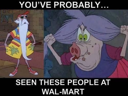 walmart, ugly, old, weird, cartoon characters