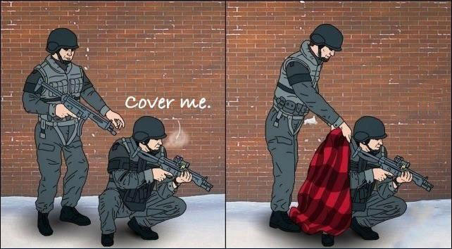 cover me, literal
