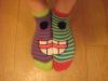 socks, artsy, face, eyes, mouth