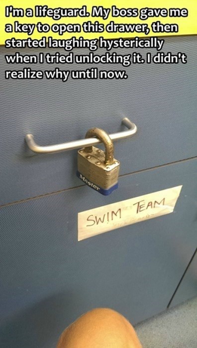 lock, stupid, lifeguard, troll, story