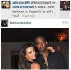 kanye west, twitter, kim kardashian, face, lol, so happy to be with you