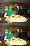 birthday, family portrait, photobomb, cake, photoshop