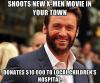 meme, new x-men movie, donates to children's hospital