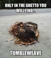 tumbleweed, tumbleweave, wordplay, ghetto, hair, eww, disgusting