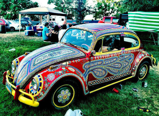 psychedelic car, pattern, art, win