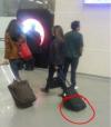 airport, bag, fail, rollers, upside down, dumb