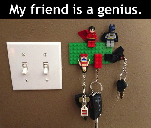 my friend is a genius, lego, keys