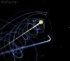 solar system, travelling through space
