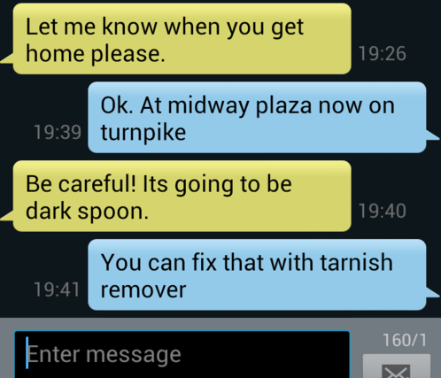 dark spoon, tarnish, dyac