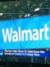 women gets stuck to toilet bowl after someone covers it in super glue, walmart, wtf, troll, prank, lol