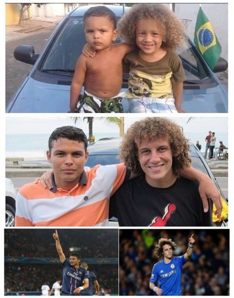 then and now, soccer players, friends