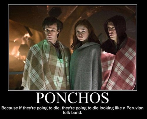 dr who, ponchos, motivation, peruvian folk band