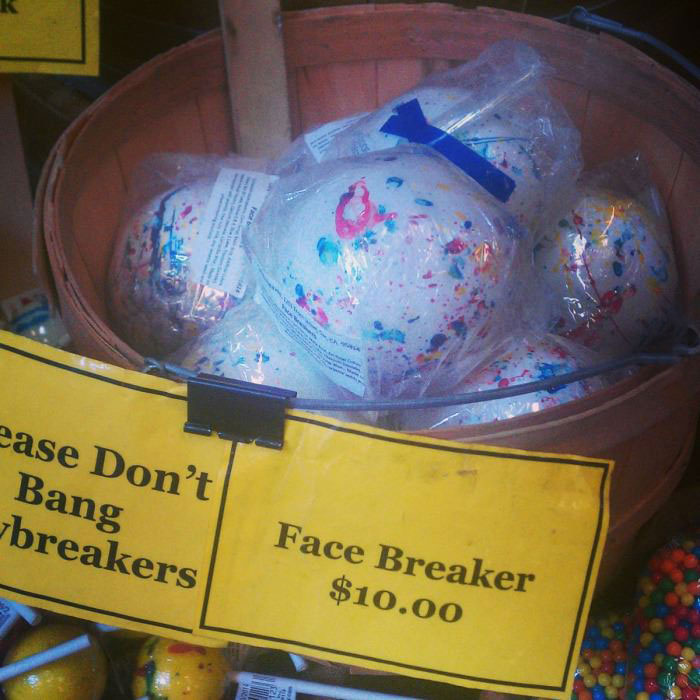 candy, face breaker, lol, label