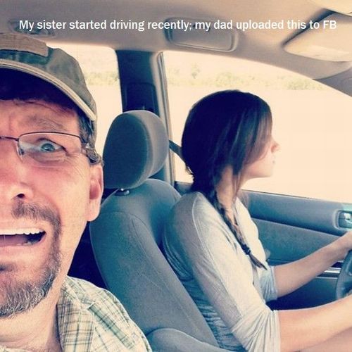 story, selfie, good parenting, driving instruction, lol