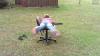 girl on chair spinning with leaf blower, perfectly looped gif, lol, wtf