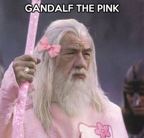 gandalf the pink, wtf, photoshop, lotr