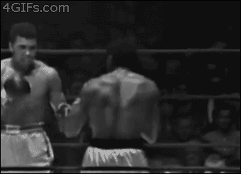 mohammed ali dodging punches, win, like a boss