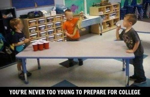 kids, beer pong, bad parenting