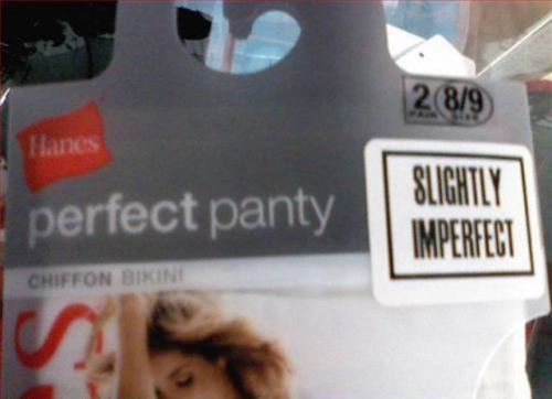 perfect panty, slightly imperfect, label, product, wtf