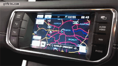 multi perspective gps screen, tv, route, win, technology