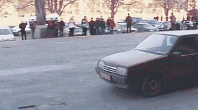 ninja cop jump kicks through windshield then flip rolls off the hood