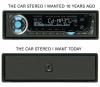 car stereo, 10 years ago, now, today, auxiliary input