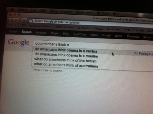 google autocomplete, obama, cactus, americans