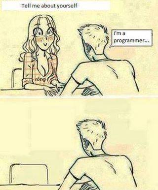 tell my about yourself, i'm a programmer, lol