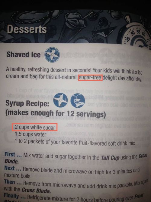 ingredients, sugar free, two cups of white sugar, wtf