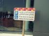sassy parking signs, handicap zone
