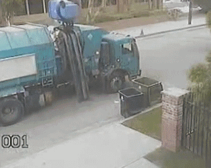 gif, recycling, truck, fail, lol
