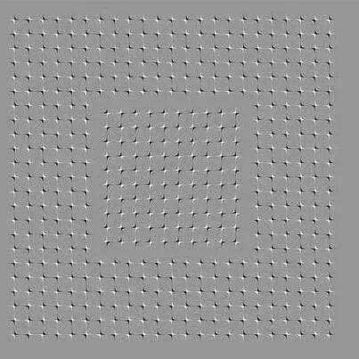 optical illusion, box, dots